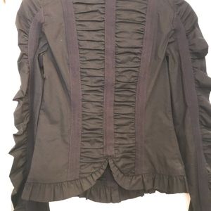 Betsey Johnson top with scalloped edges.